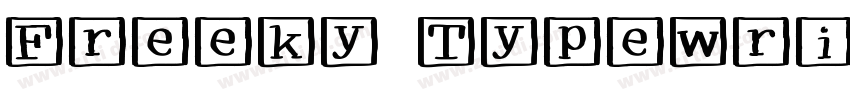 Freeky Typewriter字体转换
